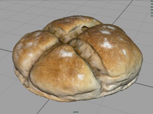 round loaf Modello 3D