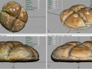 round loaf Modello 3D