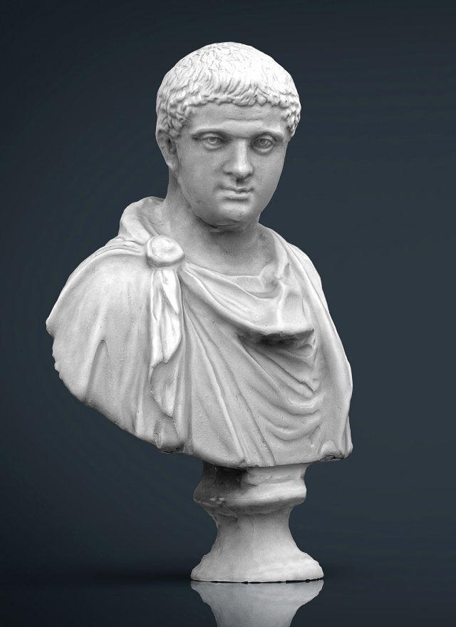 roman bust 3D Модель .c4d .max .obj .3ds .fbx .stl .blend 