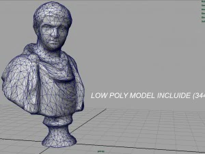 r&ouml;mische B&uuml;ste 3D Modell