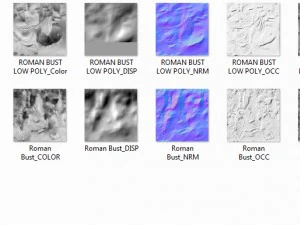r&ouml;mische B&uuml;ste 3D Modell