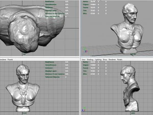 roman bust 1 3D Model