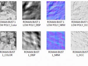roman bust 1 3D Model