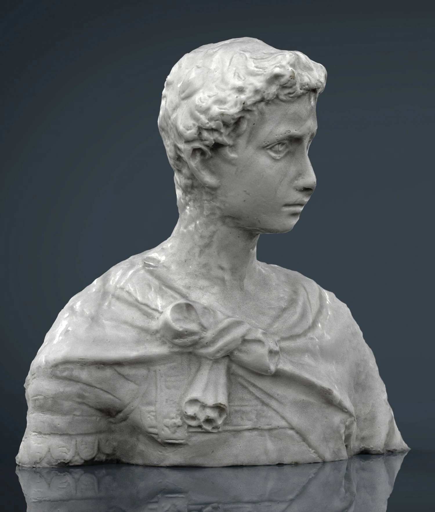 roman bust 3 3D Model .c4d .max .obj .3ds .fbx .stl .blend