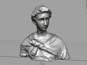 roman bust 3 3D Model