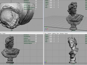 roman bust 4 3D मॉडल