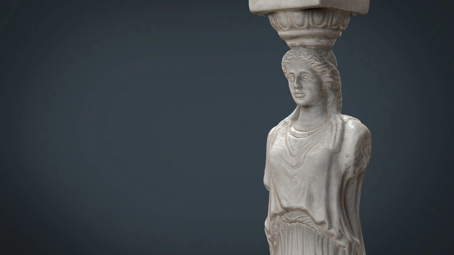 caryatid column statue 3D Model .c4d .max .obj .3ds .fbx .stl .blend 