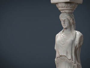caryatid column statue Modèle 3D