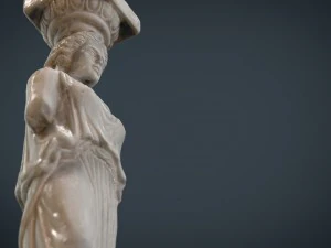 caryatid column statue 3D Model