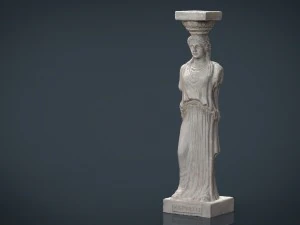 caryatid column statue 3D Model