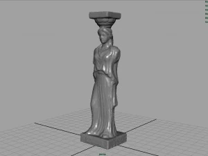 caryatid column statue 3D Model