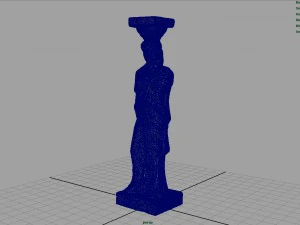 caryatid column statue 3D Model
