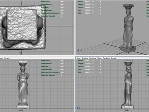 caryatid column statue 3D Model