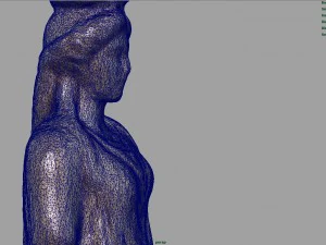caryatid column statue 3D Model