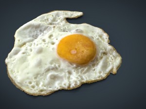 fried egg 3D Модель