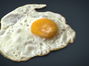fried egg 3D Model