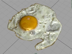 смажене яйце 3D Модель