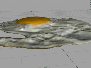 смажене яйце 3D Модель