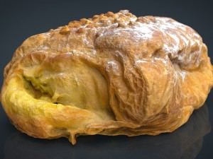 napolitana with cream Model 3D