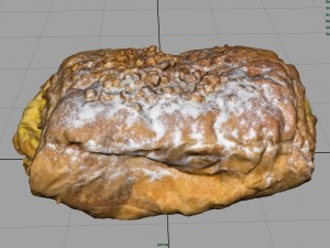 napolitana with cream Model 3D