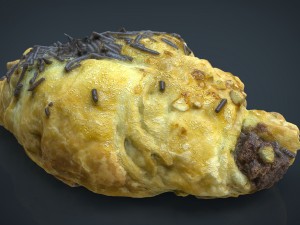 chocolate croissant 3Dモデル