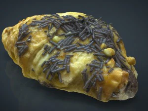 chocolate croissant 3D Model