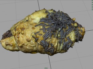 chocolate croissant 3D 모델