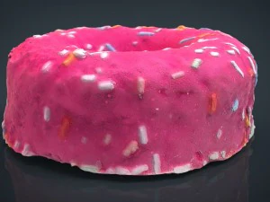 pink donut 3D Model