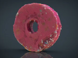 pink donut 3D Model