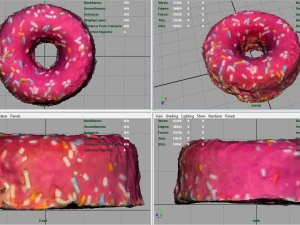 pink donut 3D Model