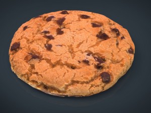 chocolate cookie Model 3D