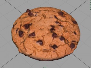 chocolate cookie Model 3D