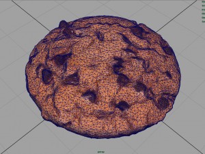 chocolate cookie Model 3D
