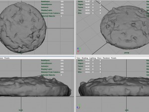chocolate cookie Model 3D