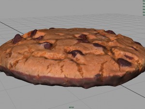 chocolate cookie Model 3D