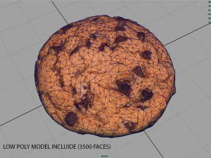 chocolate cookie 3D Model