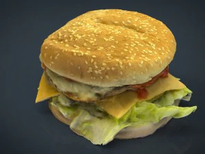 hambuger 3D Model