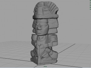 ancient maya figure Modelo 3D