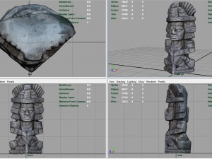 ancient maya figure Modelo 3D