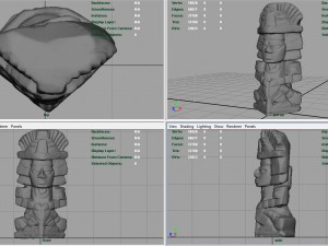 ancient maya figure Modelo 3D