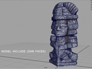 ancient maya figure Modelo 3D