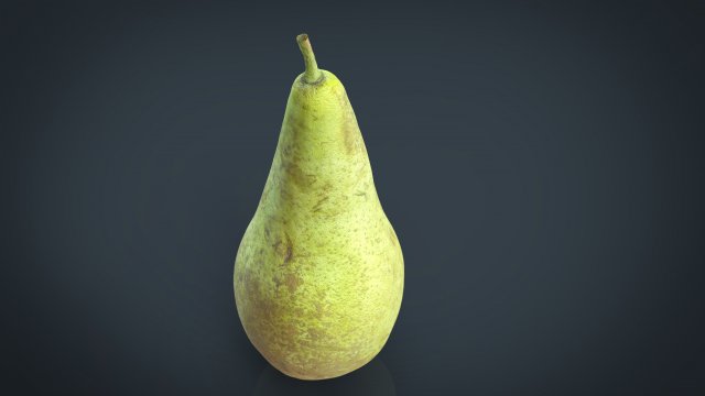 realistic pear 3D-Modell .c4d .max .obj .3ds .fbx .stl .blend 