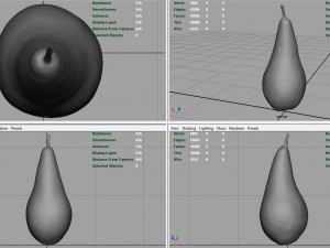 realistic pear 3D-Modell