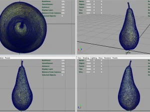 pera realistica Modello 3D