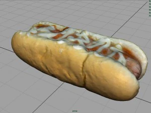 hot dog Modello 3D