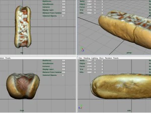 hot dog Modello 3D
