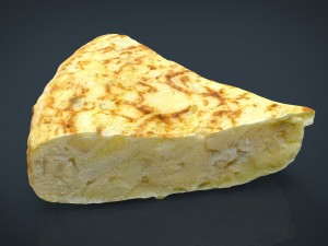 spanish omelette 3D Model