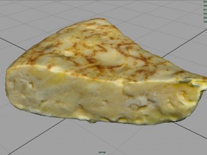 spanish omelette 3D Model