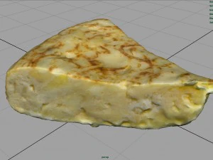 spanish omelette 3D Model