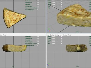 spanish omelette 3D Model